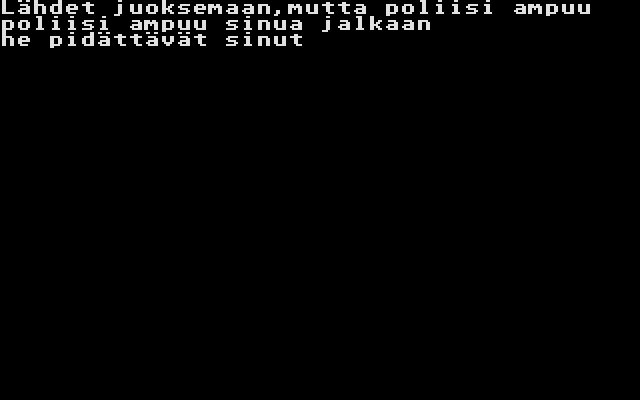 Pöljän Taistelu II atari screenshot
